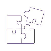 An icon of interlocking puzzle pieces.