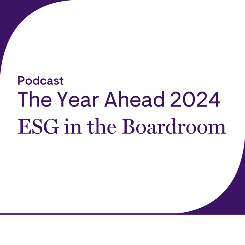 ESG in the Boardroom podcast