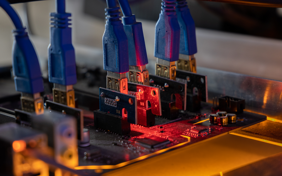 Close-up of a circuit board