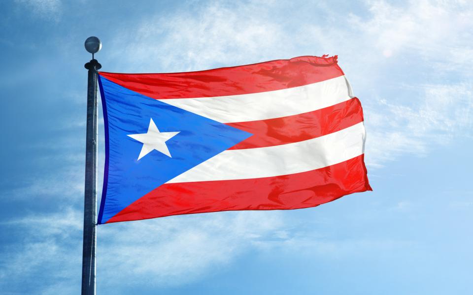 The flag of Puerto Rico.