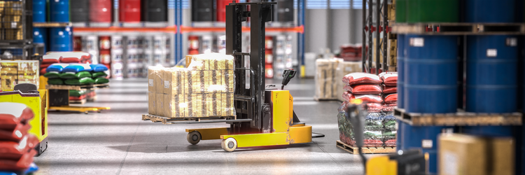 Image of the inside of a warehouse.