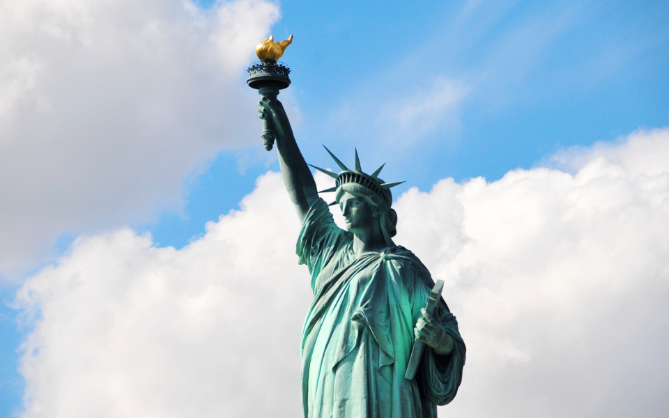 Image of the Statue of Liberty.