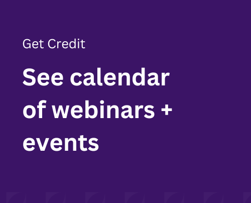 Webinars + Events