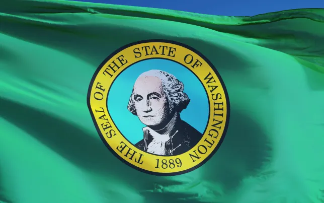 Image of the Washington State Flag.
