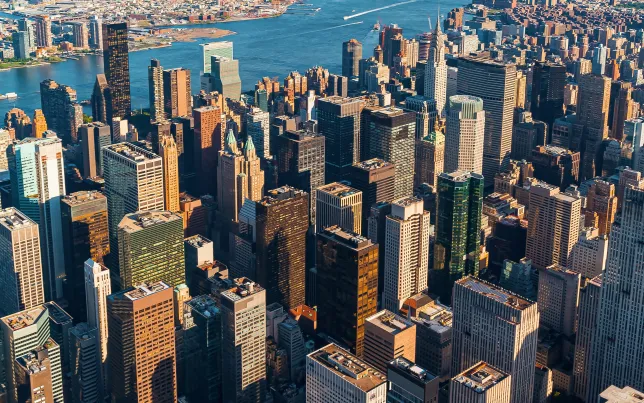 NYC Buildings from a birds eye view