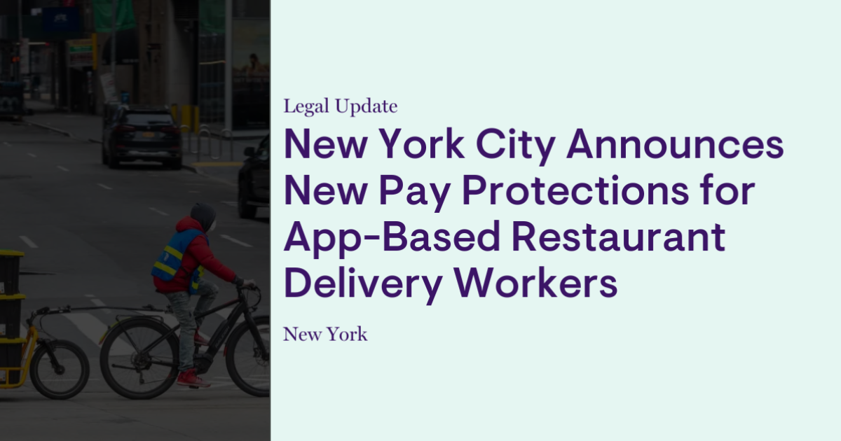 New York City Announces New Pay Protections for App-Based Restaurant ...
