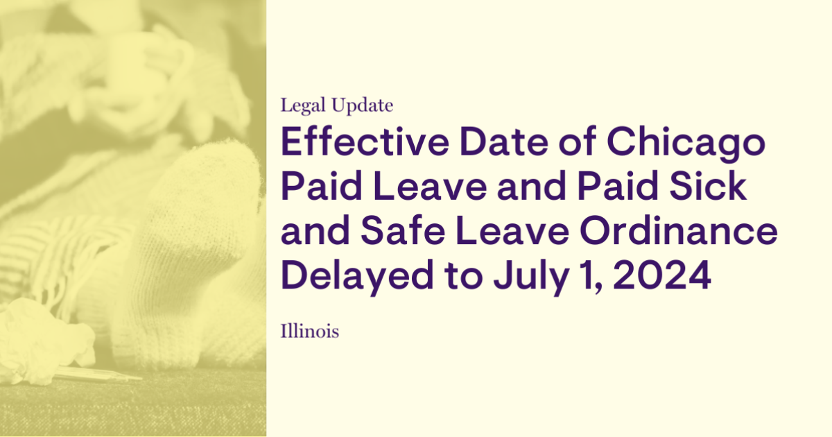 Chicago Paid Leave Ordinance 2025