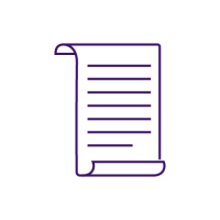 scroll of paper unfurled icon