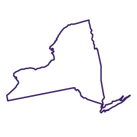 Amethyst icon of New York State